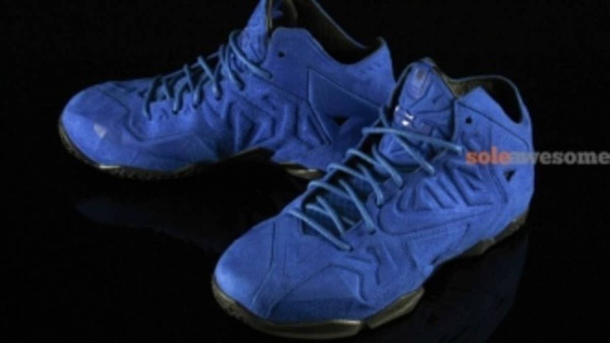 This year's collection of lifestyle-driven LeBron XIs will also include this sweet blue suede edition.