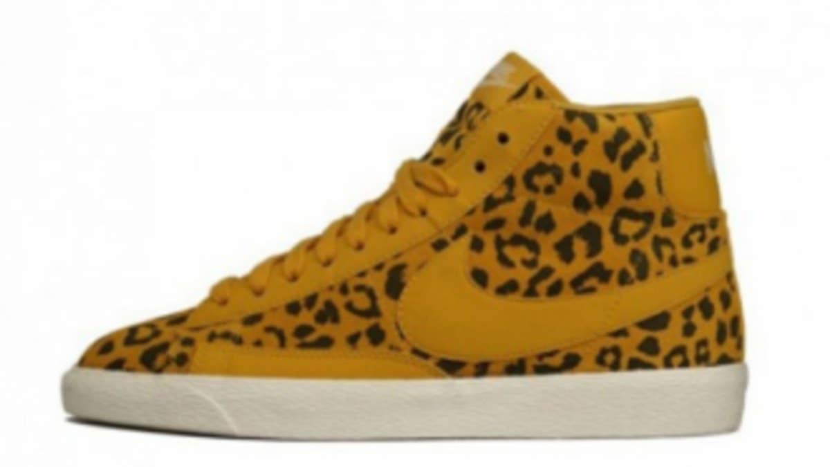 Nike Sportswear adds to their selection of fall kicks for the ladies with the all new Blazer Mid "Leopard Pack."  