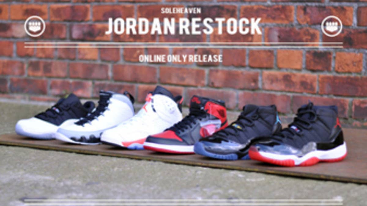 To celebrate the launch of their mobile site, Soleheaven is set to restock some popular Air Jordan Retro's.
