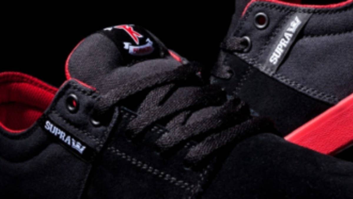 Terry Kennedy's low-top Stacks signature shoe has been released in a new black and red colorway.