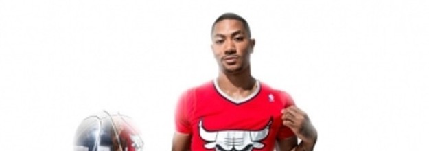 Derrick Rose Chicago Bulls adidas 2013 Christmas Sleeve Jersey