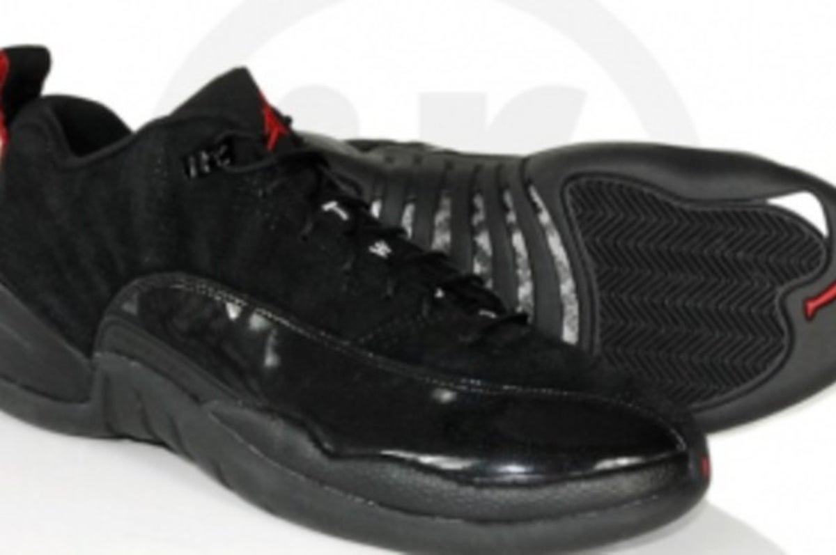 Air Jordan 12 Retro Low 'Black Patent' - Air Jordan - 308317 001 -  black/varsity red