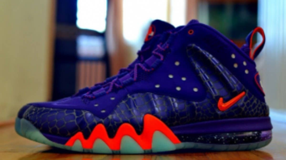 Here's a fresh look at the "Suns" Nike Barkley Posite Max, which pays homage to Sir Charles' MVP and NBA Finals stint in Phoenix.