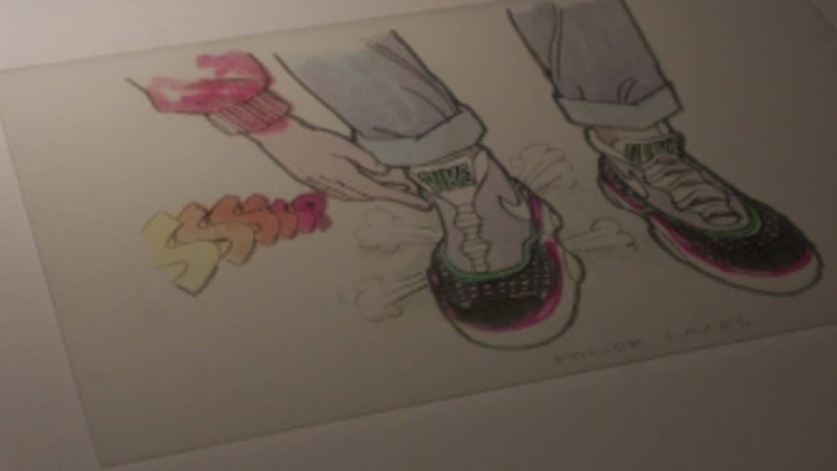 We go back in time with a look at several of Tinker Hatfield's original design sketches for the infamous Nike MAG.