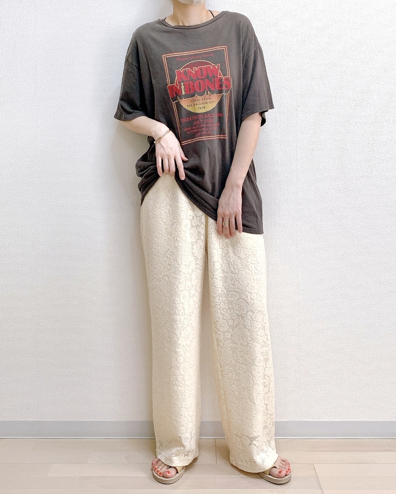 GU(ジーユー)のおすすめのレディースアイテム「レースイージーパンツ+E(セットアップ可能)」