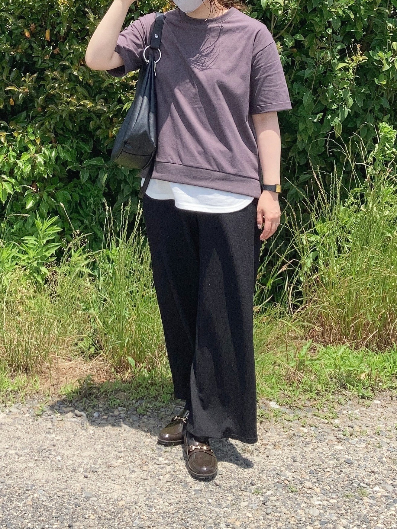 GLOBAL WORK（グローバルワーク）のオススメのシューズ「レインローファー」のコーディネート