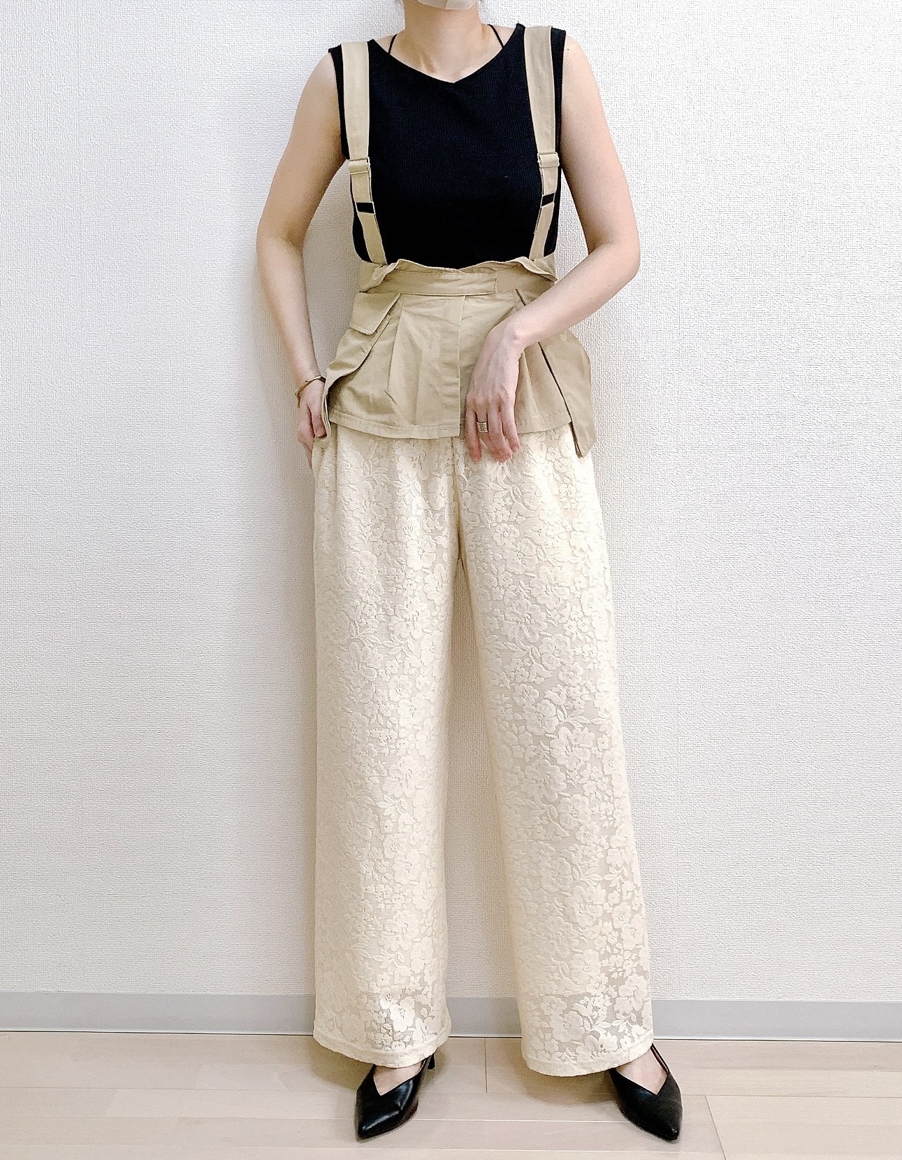 GU(ジーユー)のおすすめのレディースアイテム「レースイージーパンツ+E(セットアップ可能)」