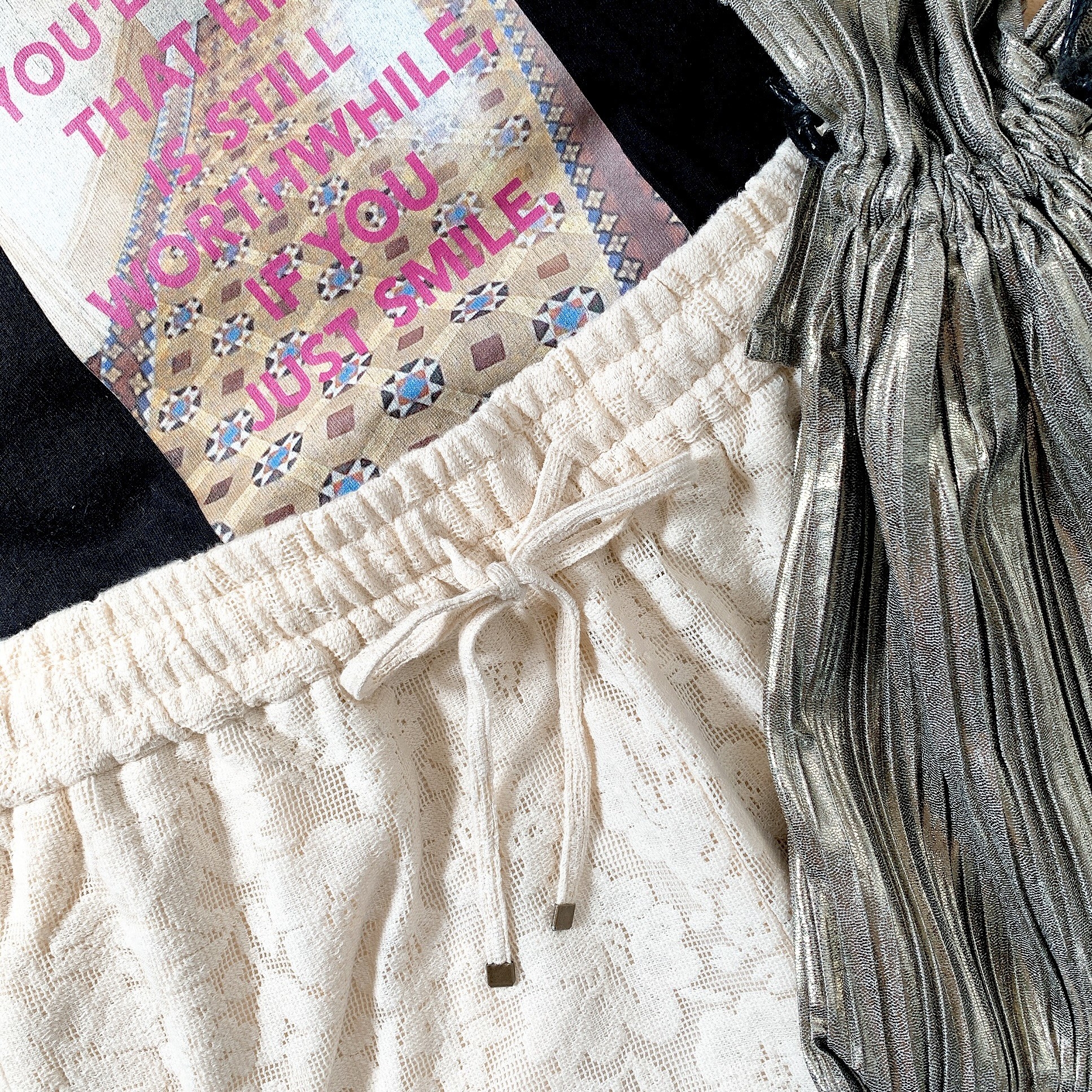 GU(ジーユー)のおすすめのレディースアイテム「レースイージーパンツ+E(セットアップ可能)」