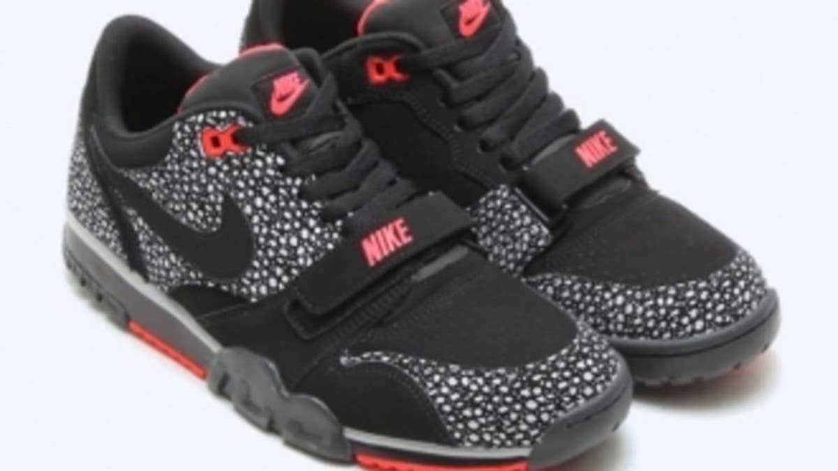 The all new Air Trainer 1 Low ST will also release this spring in a black-based safari covered design.