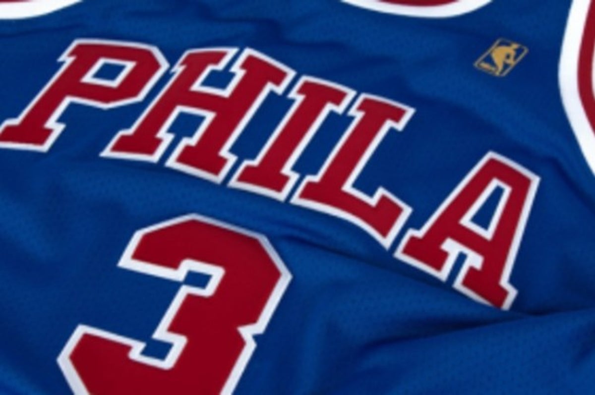 Philadelphia 76ers Wilt Chamberlain Blue Throwback Jersey