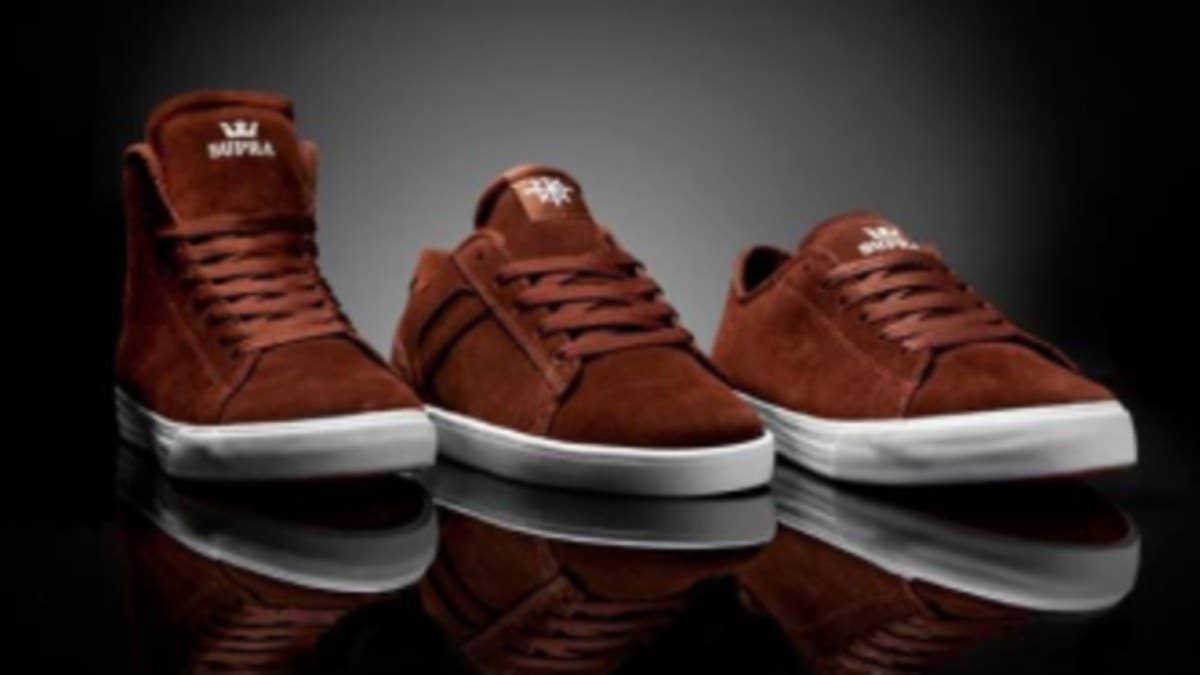 Just in time for fall, where earthy tones reign supreme, SUPRA has released a new three-shoe pack known a the "Brown Set."