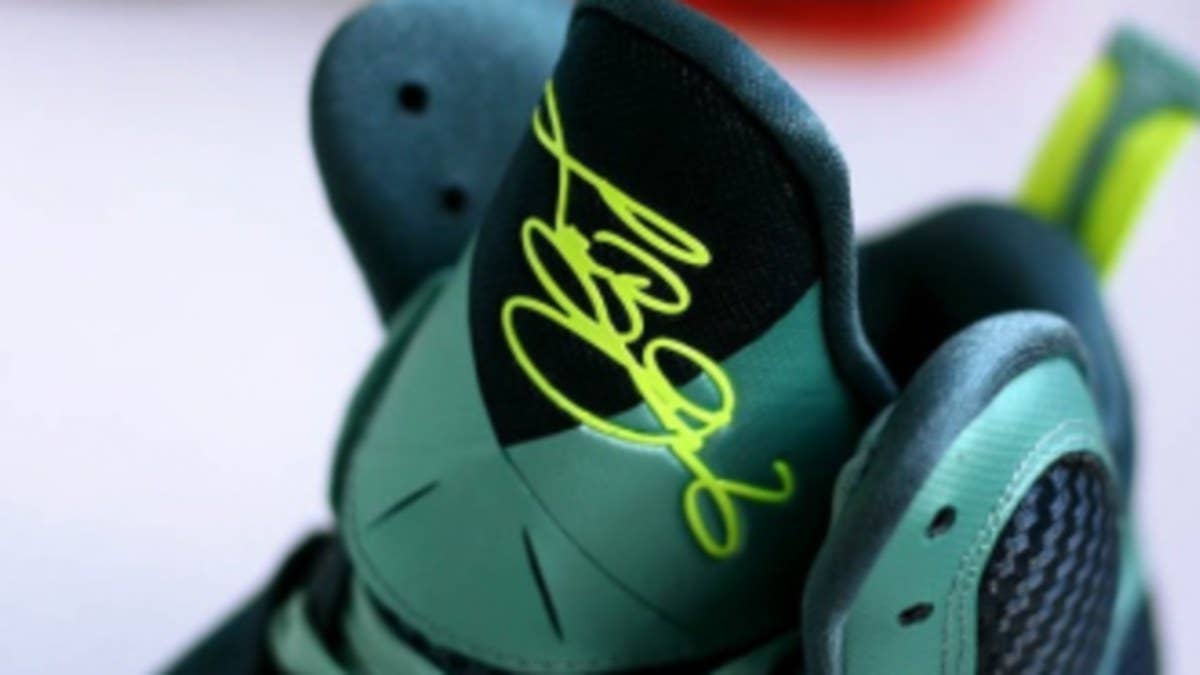 A closer look at the Eglin Air Force Base inspired colorway of the LeBron 9.