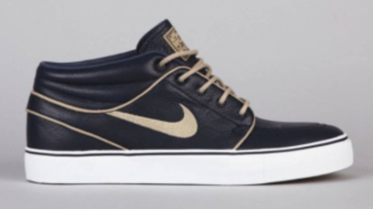 Adding to an already impressive selection of Nike Skateboarding footwear for the month of August is this all new premium build of the SB Stefan Janoski Mid.  