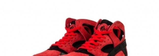 Nike air flight top huarache red suede