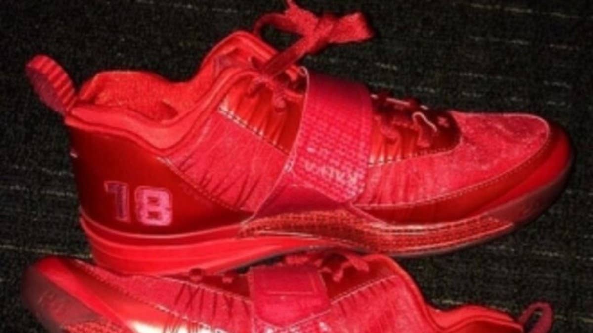One of the biggest sneakerheads in MLB, Boston Red Sox outfielder Shane Victorino recently received his own Nike Zoom Revis PE.