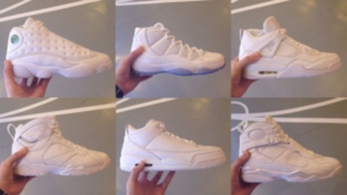 All white jordans top