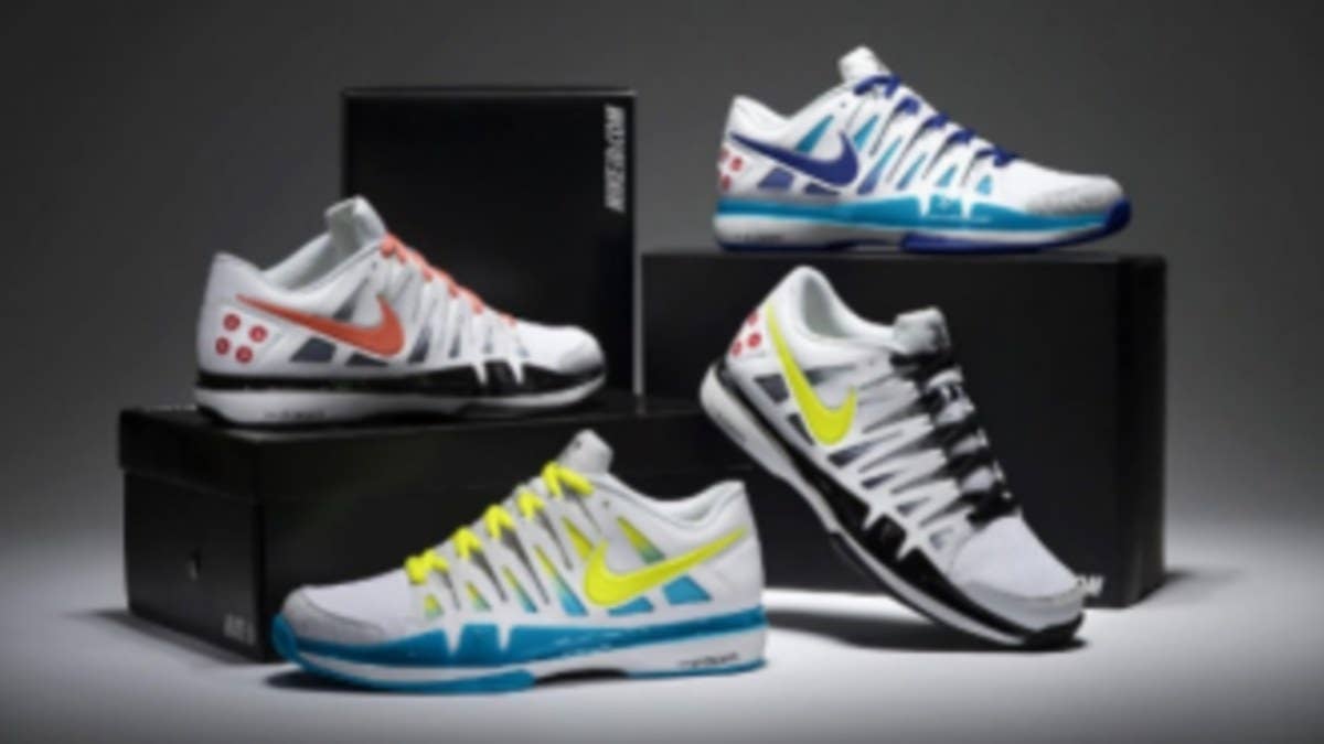 Next week, Roger Federer will take the Melbourne Park court seeking his 5th Australian Open title and 18th overall Grand Slam. Pick which shoe he'll be wearing.