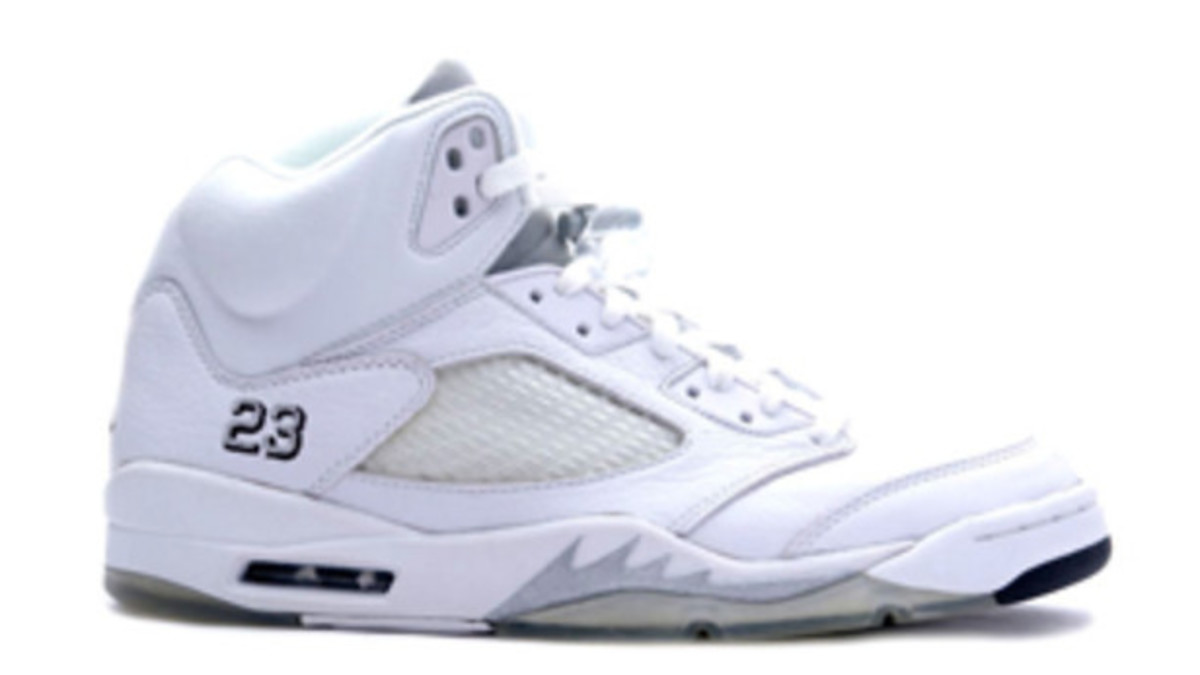Jordan 5 white metallic release date clearance