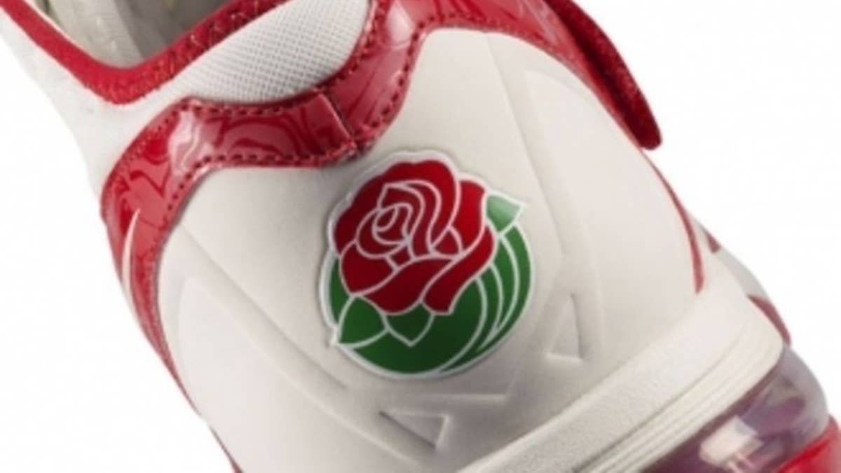 With college football bowl season already underway, Nike celebrates the upcoming Rose Bowl with a special colorway of Calvin johnson's CJ81 Trainer Max.