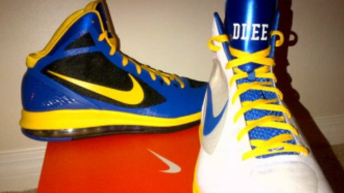 Preparing to enter his second season with the Golden State Warriors, power forward David Lee gives us a look at his home and away Air Max Hyperdunk 2011 PEs.