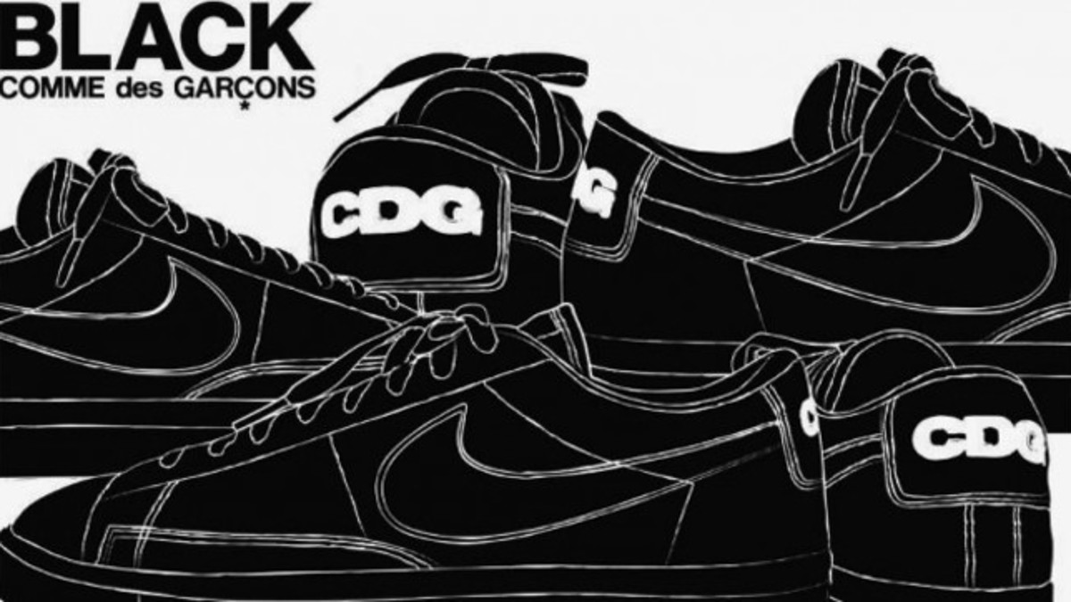 BLACK Comme des Garçons x Nike Blazer Low PRM | Complex