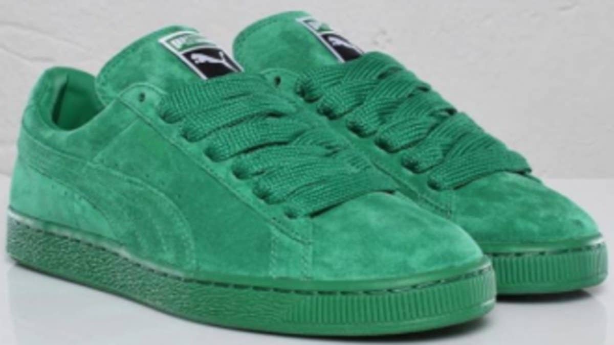 PUMA moves forward with their environment awareness initiative by releasing the classic PUMA Suede with some eco-friendly design cues.