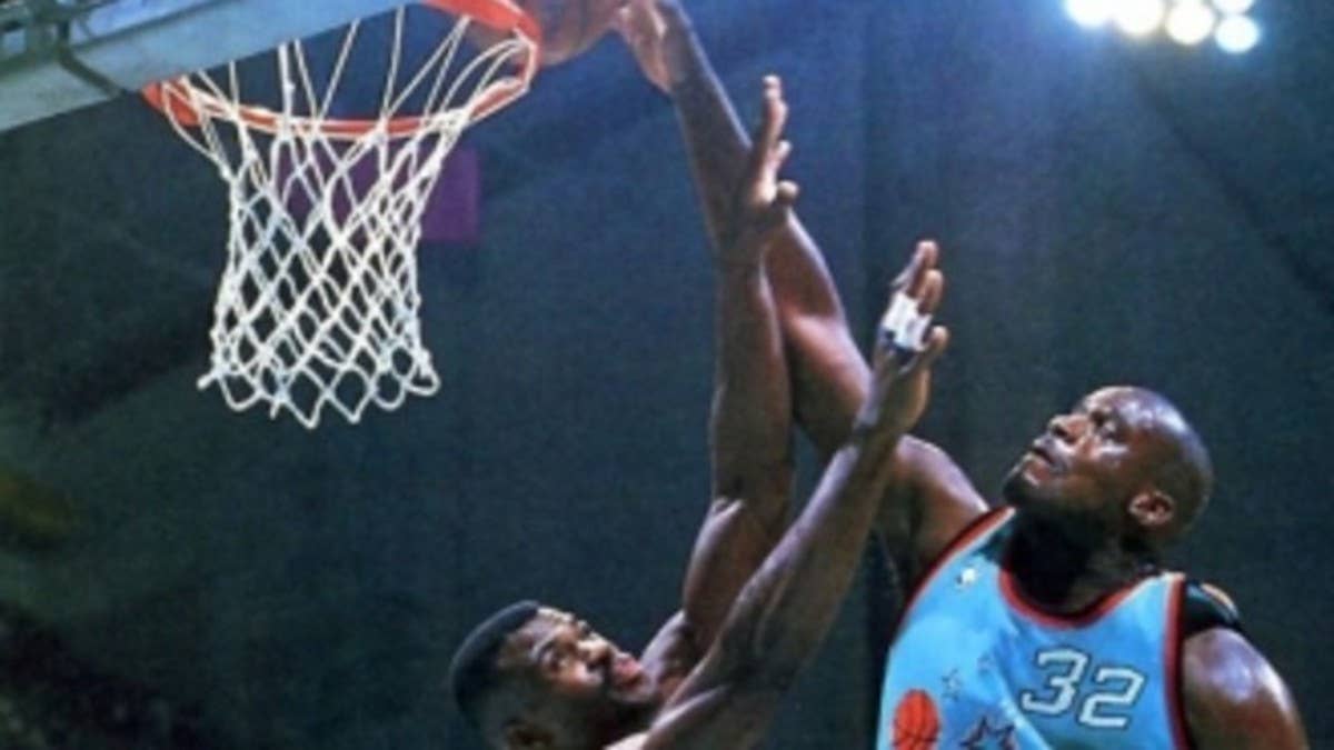 When singling out my favorite moment in NBA All-Star history, Shaq's posterization of David Robinson in the 1996 All-Star Game is an absolute no-brainer.