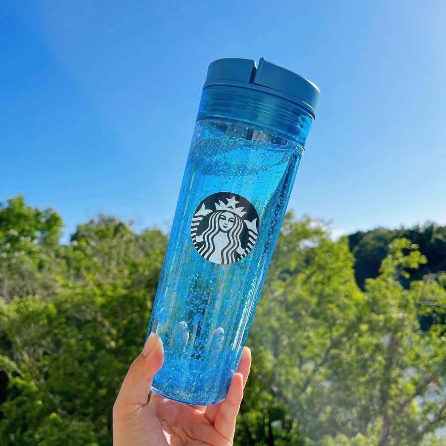 スタバ新作】一目惚れして即レジした！海の中みたいな「限定タンブラー 