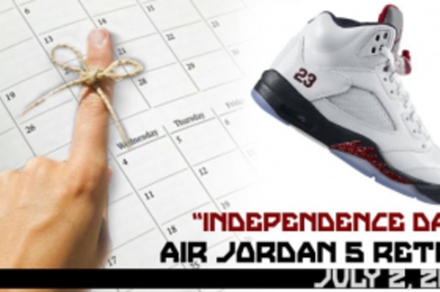 Jordan retro hotsell 5 independence day