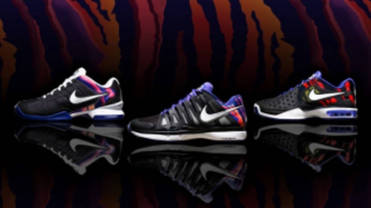 Nike pays homage to the "burning ball" with a collection including the Air Zoom Vapor 9 Tour, Air Max Courtballistec 4.3 and Breathe 2K12.