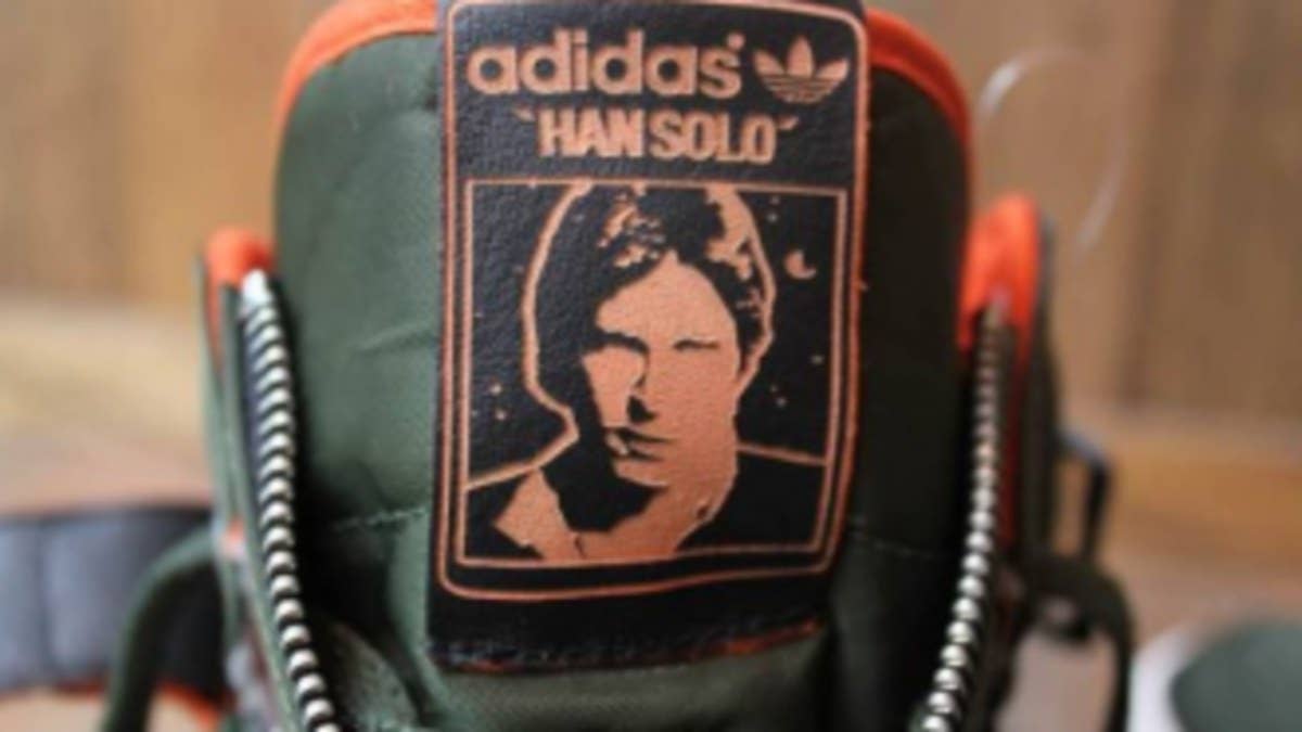 Arriving at adidas Originals accounts this month is a new Forum Mid from the Star Wars Collection inspired by Rebel Alliance general Han Solo.