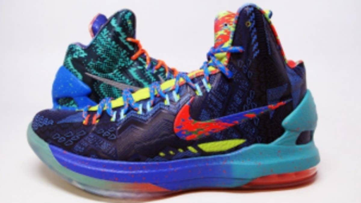 Previewed by Kevin Durant associate Randy Williams last month, the "What The KD" Nike KD V is hitting retail in Quickstrike fashion this week.