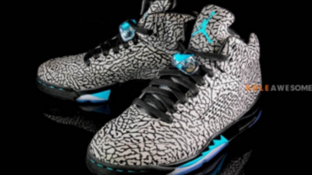 air jordan 5 elephant print