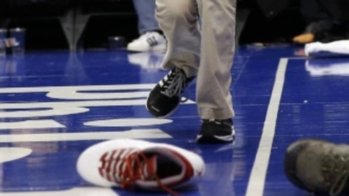 For the third time in a little more than two weeks, an NBA player's shoe has fallen apart on-court.