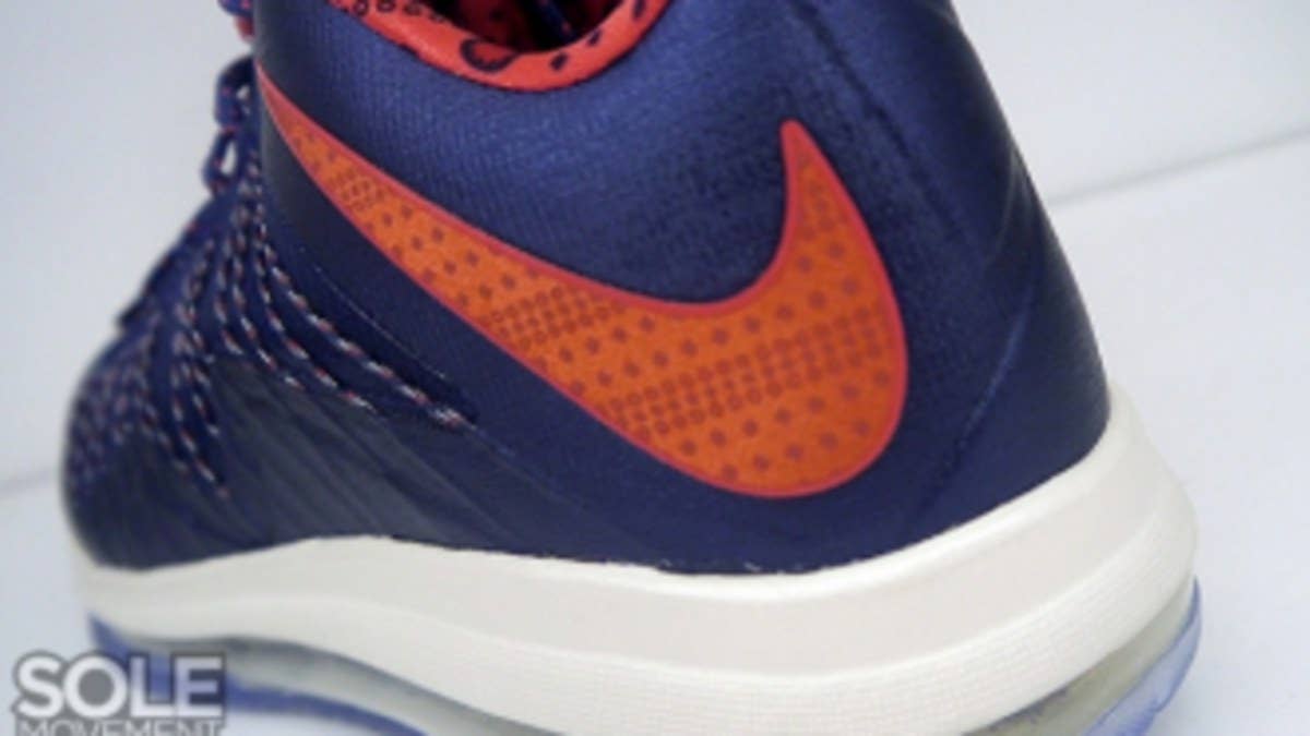 We're provided with another detailed look at the yet to be released USA-inspired LeBron X Low by Nike Basketball.