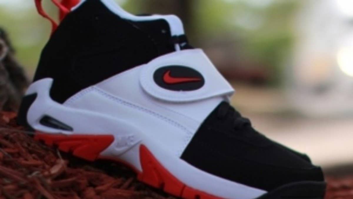 The Junior Seau-endorsed Air Mission by Nike hits retailers in a never before seen Black/Red-White color combo.