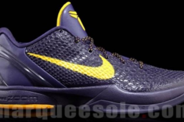 Kobe 6 cheap purple and yellow