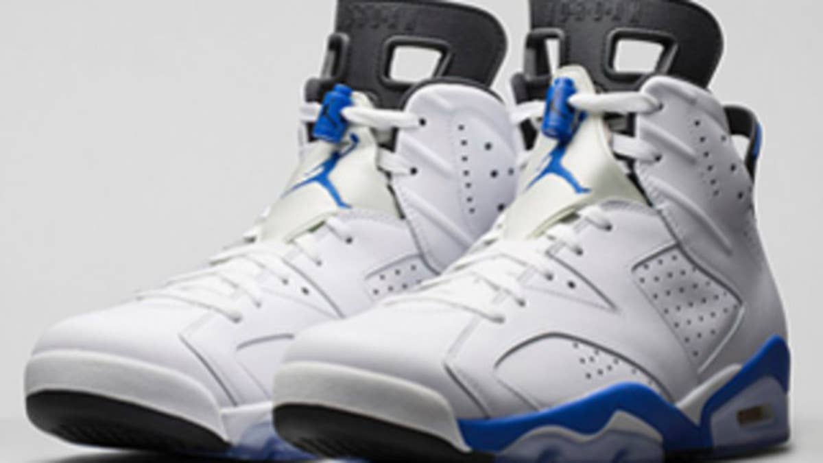 As the release date gets closer, we get an official look at the 'Sport Blue' Air Jordan 6 Retro.