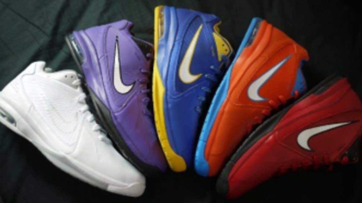 Player Exclusive colorways of Nike's new basketball silhouette, which is set to launch during the summer.
