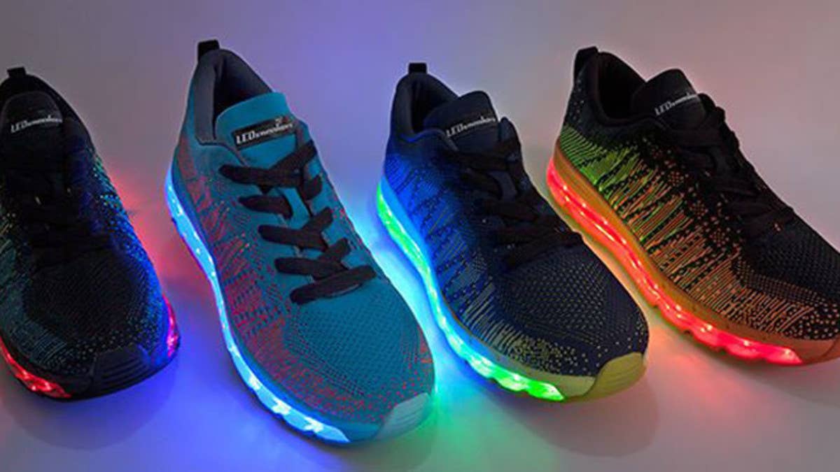A Florida couple has invented the LED Sneaker, designed to increase the visibility of the wearer.