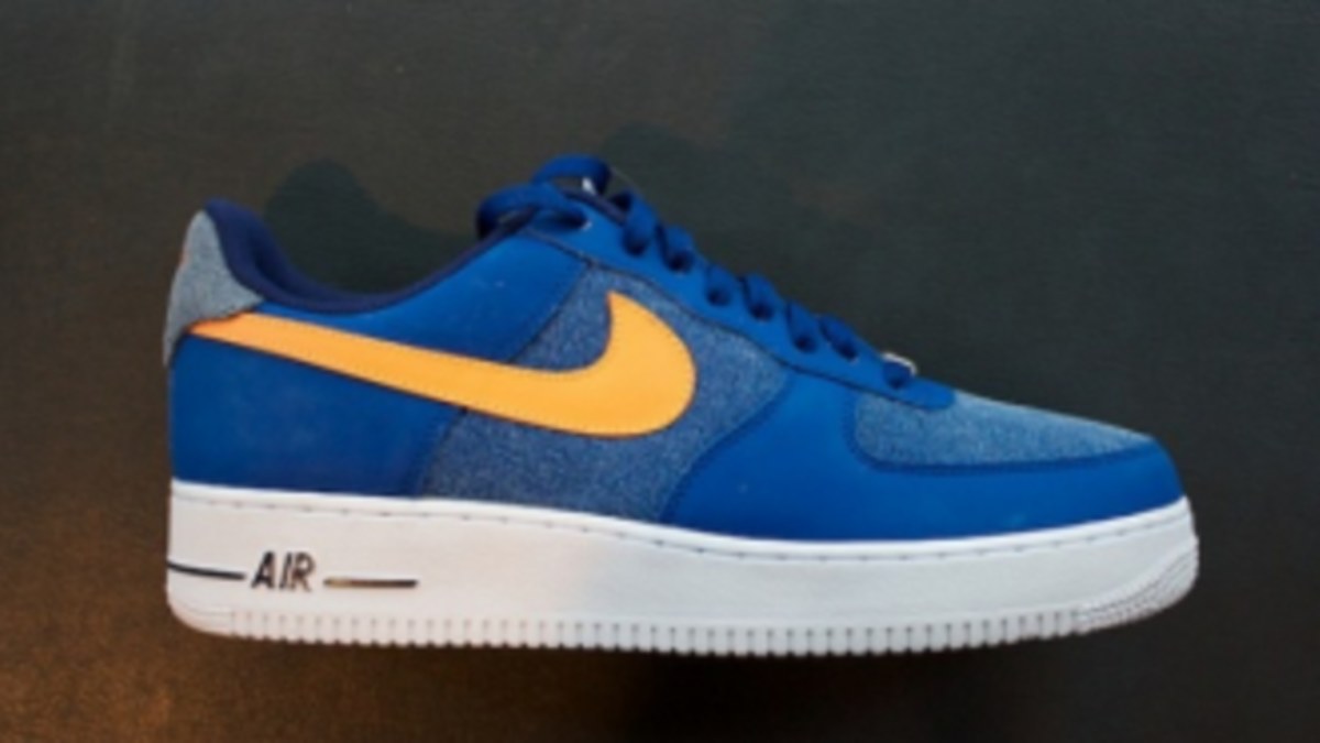 Air force 1 blue best sale and orange