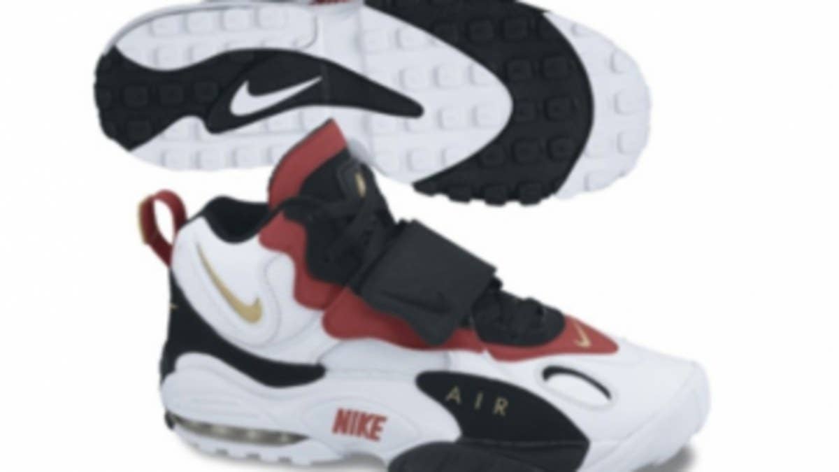 The classic Air Max Speed Turf will continue it's return to retail shelves next month sporting a San Francisco 49ers inspired color combo.  