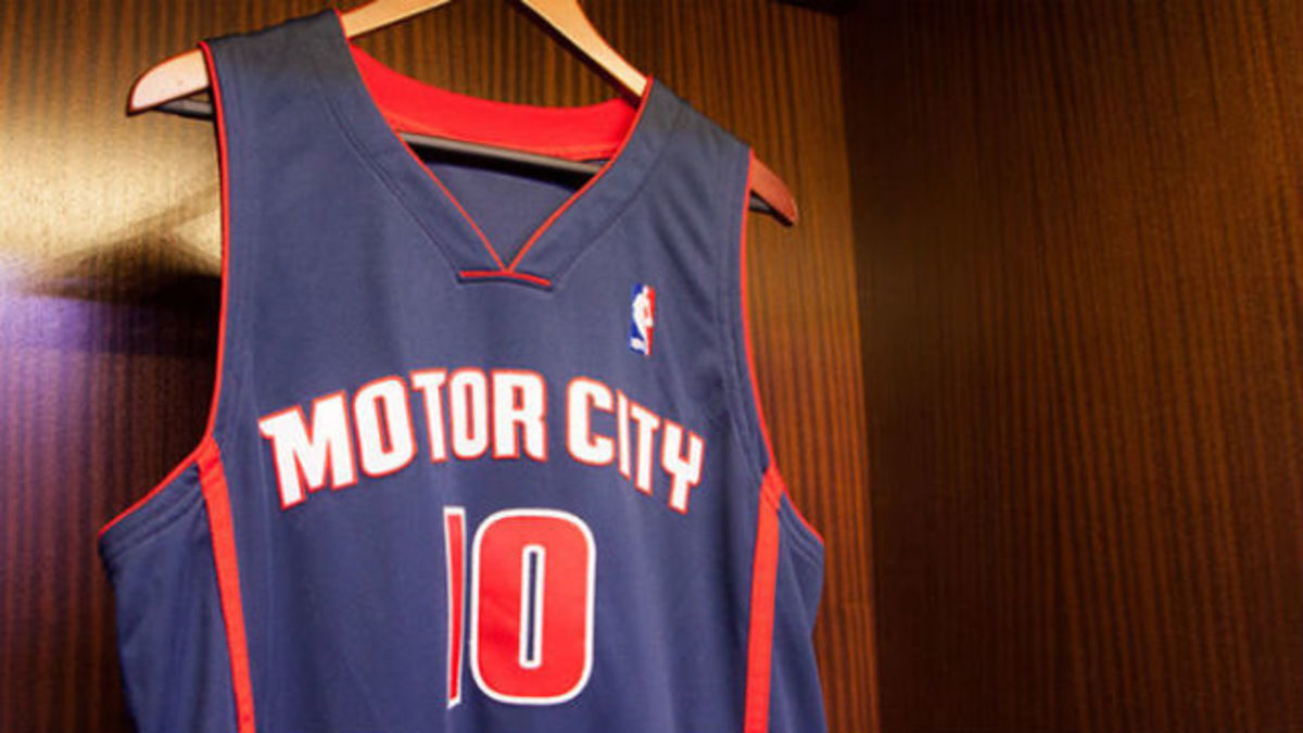 Pistons unveil new-look Motor City uniforms