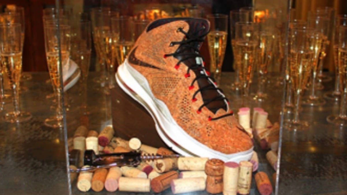 The "Cork" LeBron X is a celebration of LeBron James' long journey from Akron, Ohio to NBA Champion, so it's only right that his hometown would get to have a little extra fun with the highly anticipated sneaker release.