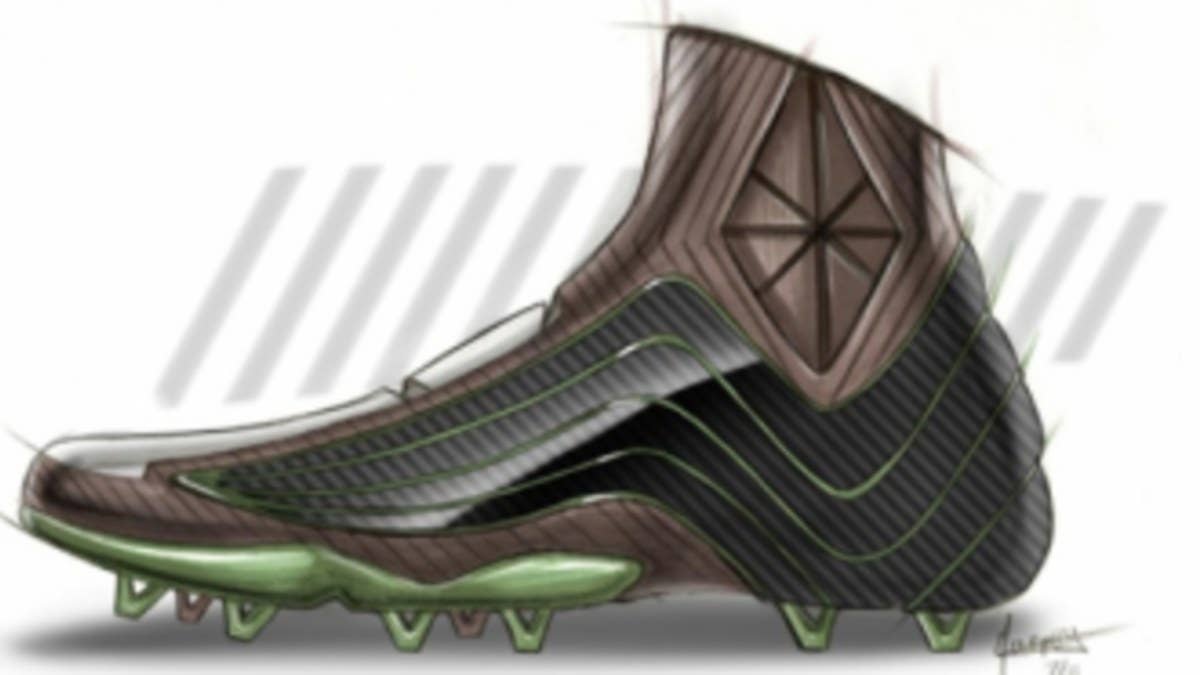 4Cent Design is back at it with another entry. This week, Brian Moughty takes a look at a football cleat with an explosive defensive end in mind.