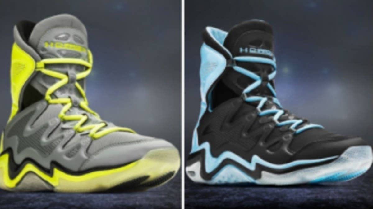 Two new colorways of Under Armour's unconventional hoop shoe.