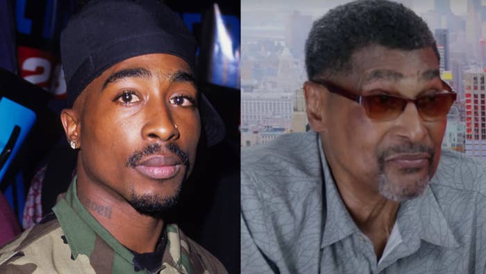 2pac and his biological father are pictured
