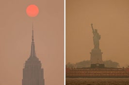 By Tuesday evening, New York City had the poorest air quality of all the world's major cities.