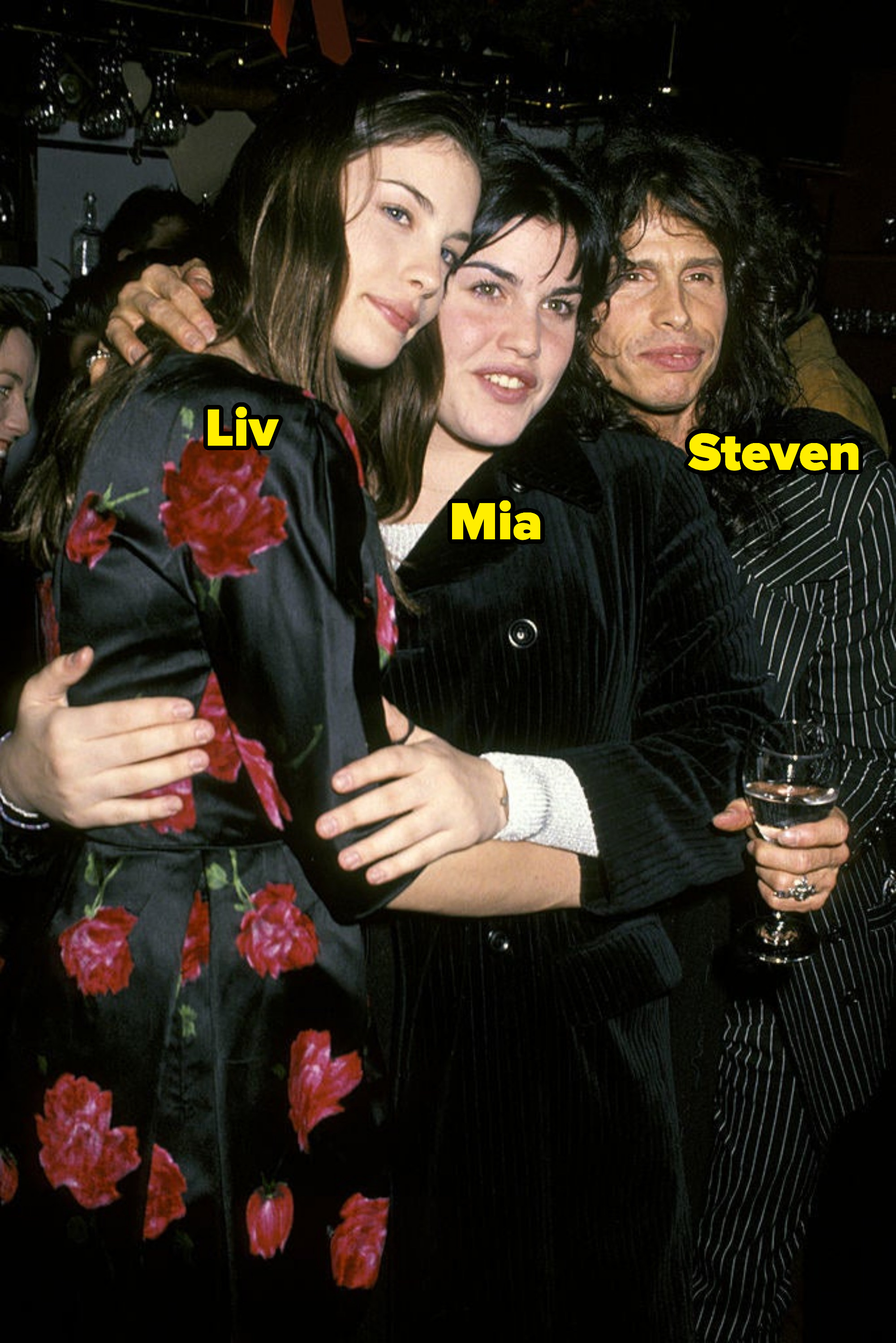 Liv, Mia, and Steven Tyler