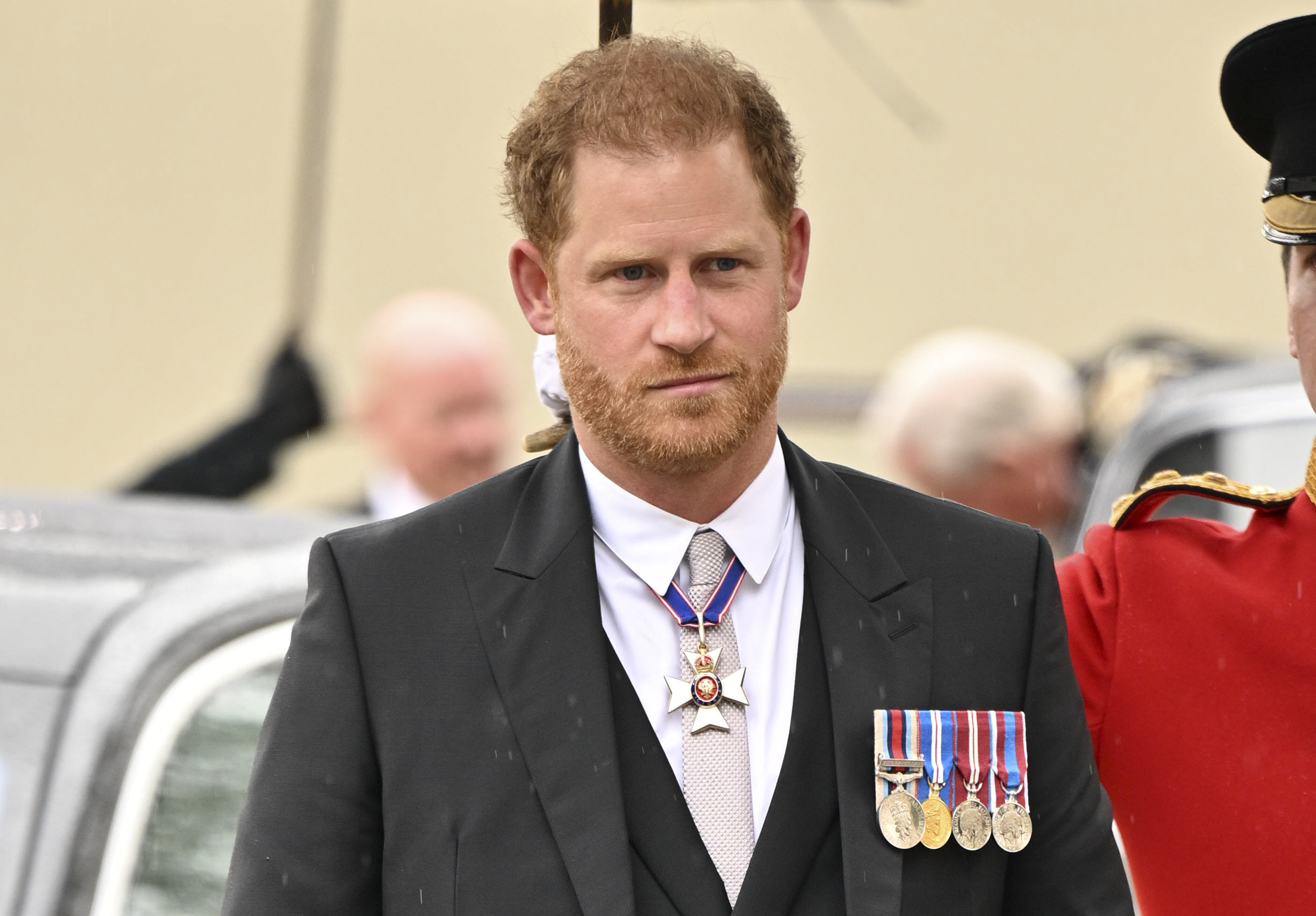 Closeup of Prince Harry